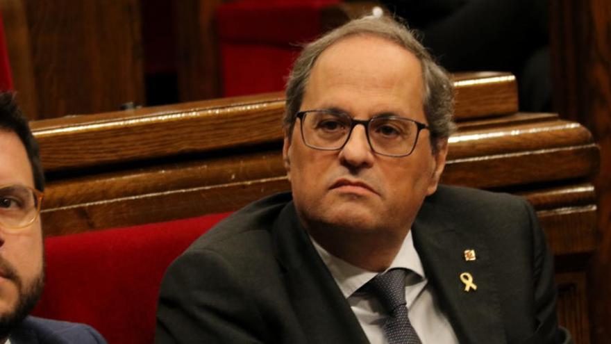 Torra, a la sessió de control al Parlament