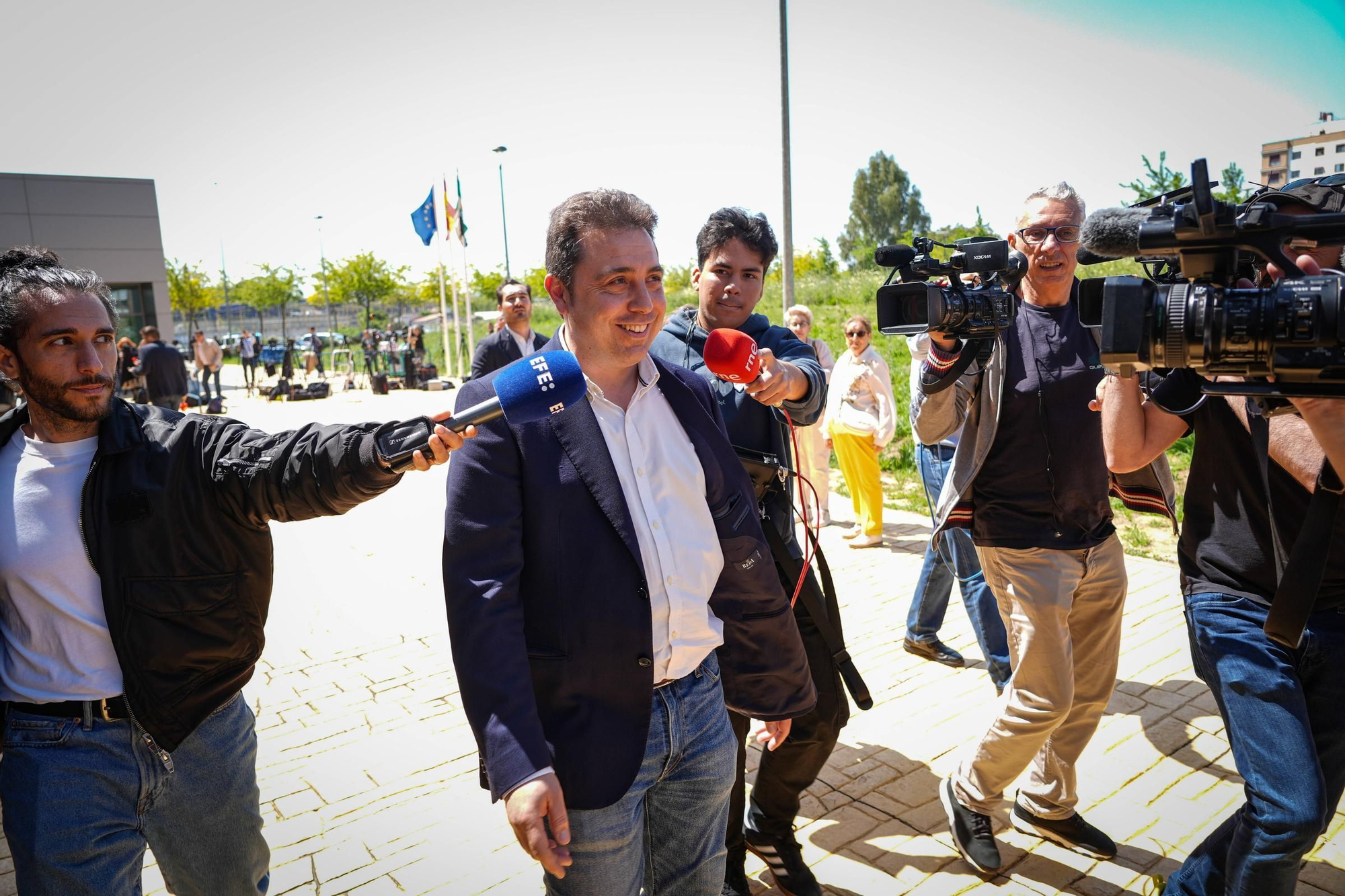 David Sánchez declara en los juzgados de Badajoz