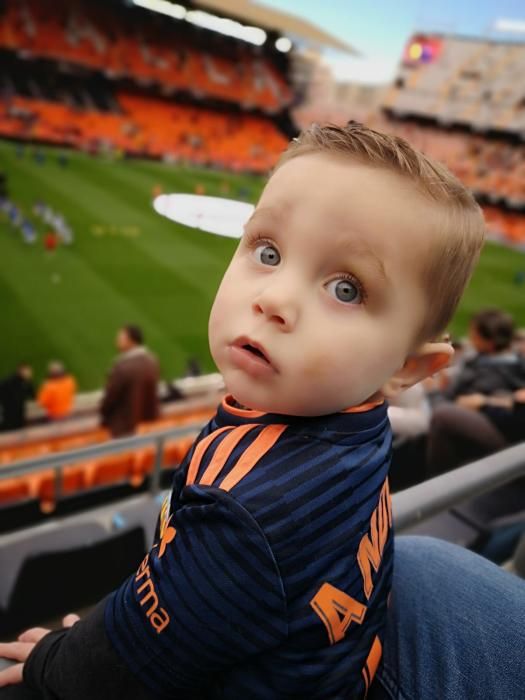 ANDRÉE Ilusionado en Mestalla