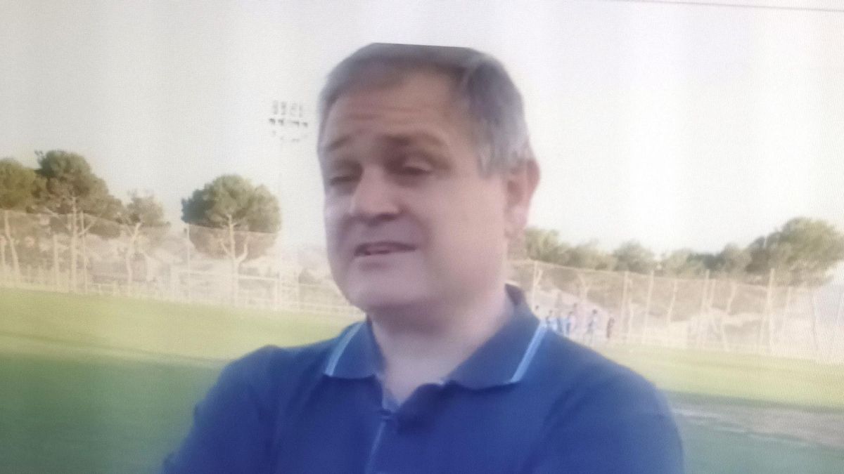 Luis María García Melchor, durante una entrevista.