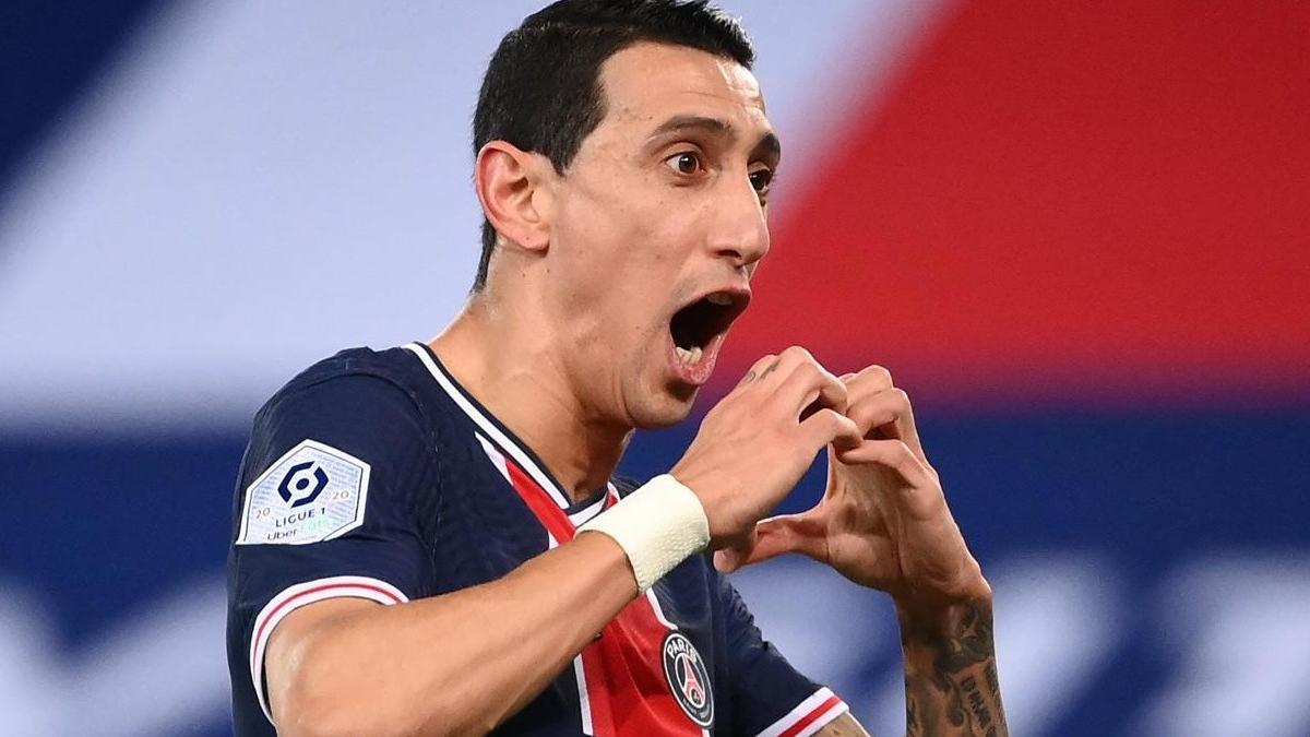 Di María celebra el primer tanto del PSG