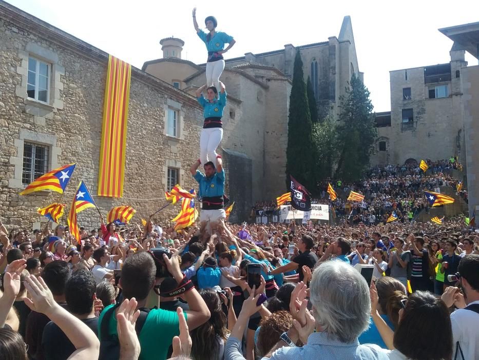 Estudiants, professors i personal de la UdG s'han manifestat a Girona