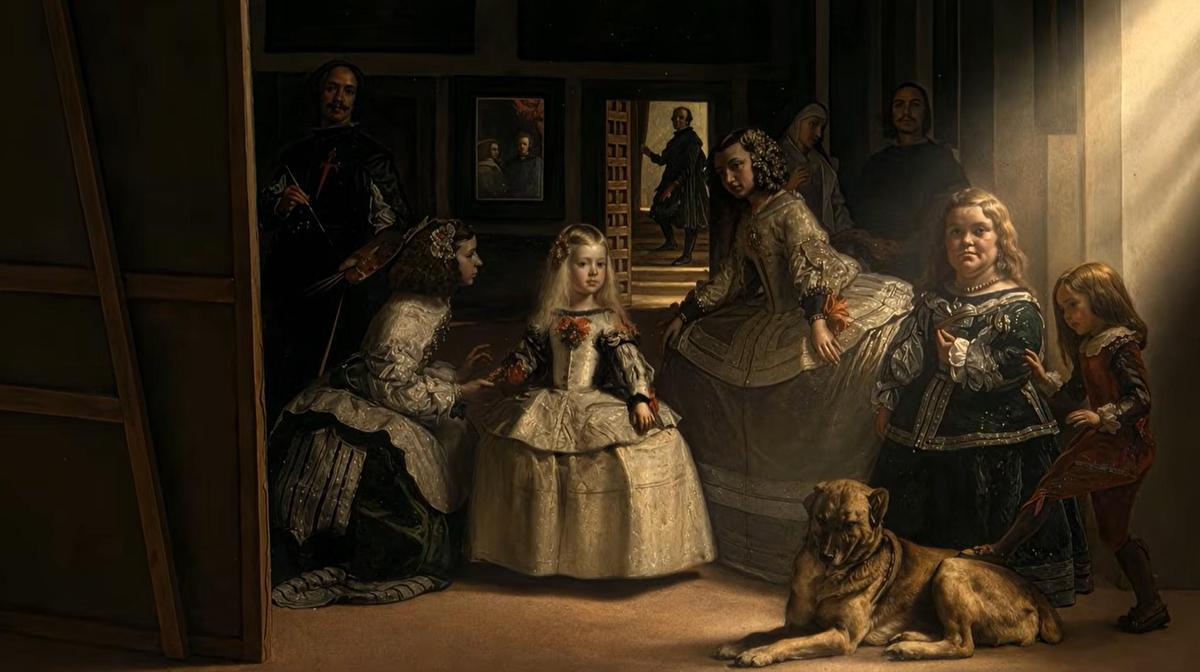 'Las meninas' (1656), de Diego Velázquez, bajo la luz del eclipse.
