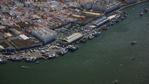 Archivo - Imagen aérea de una zona de Isla Cristina.
