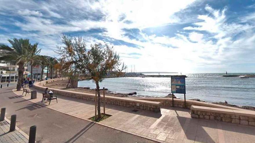 Rescatan a un anciano en estado grave en la playa de Cala Estancia, en Palma