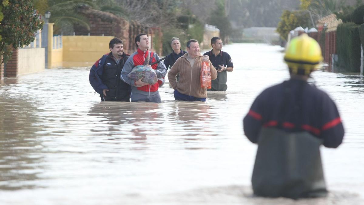 Parcelaciones anegadas en Córdoba durante las inundaciones de febrero del 2010.