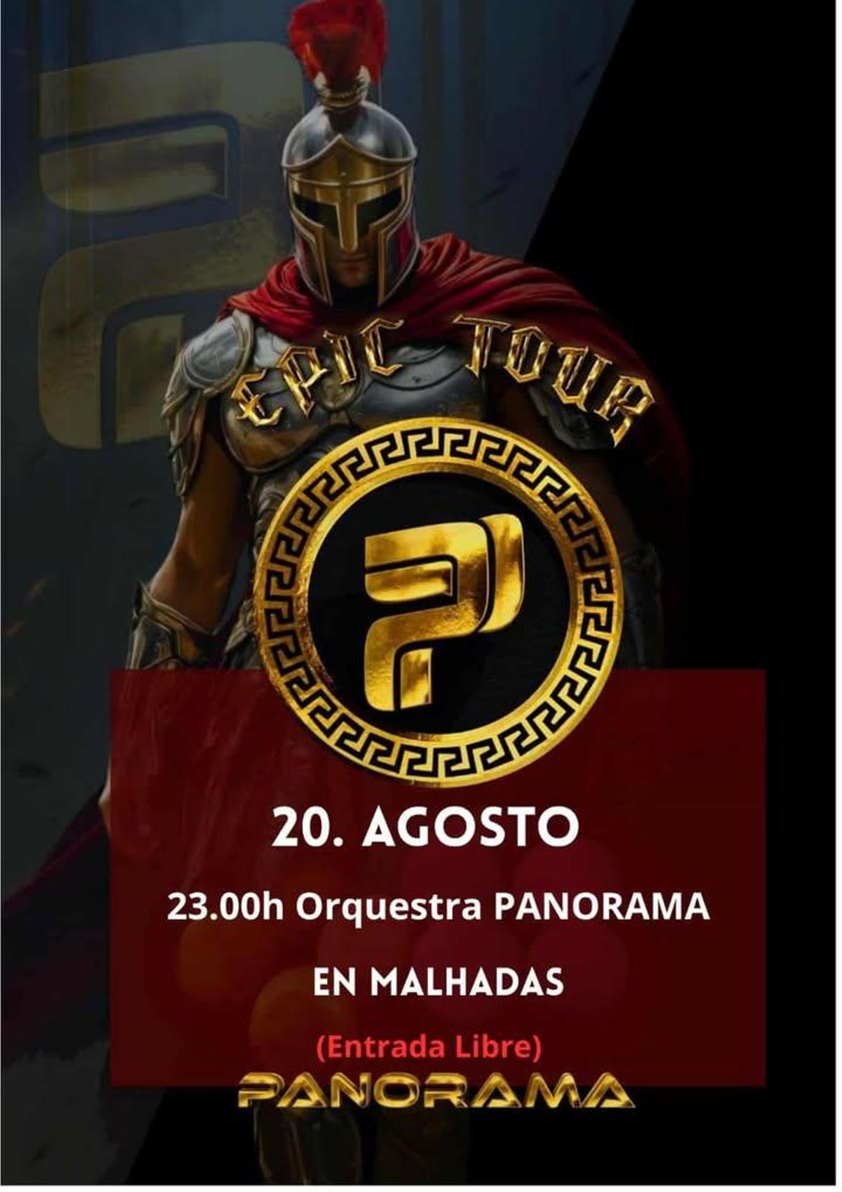 La Orquesta Panorama actuará en Malhadas el miércoles 20 de agosto.