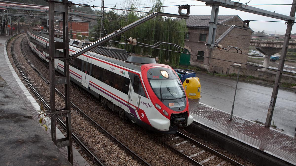 Un tren de cercanías.