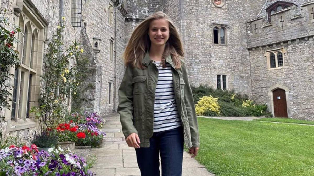 La Princesa de Asturias ya en su nuevo colegio de Gales.