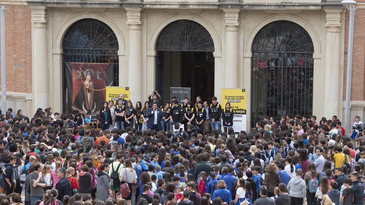 Acto contra el acoso escolar celebrado en 2019 en Castellón.