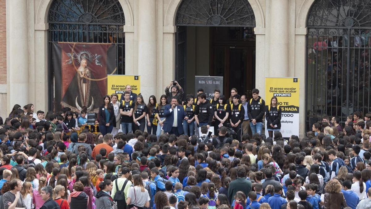 Acto contra el acoso escolar celebrado en 2019 en Castellón.