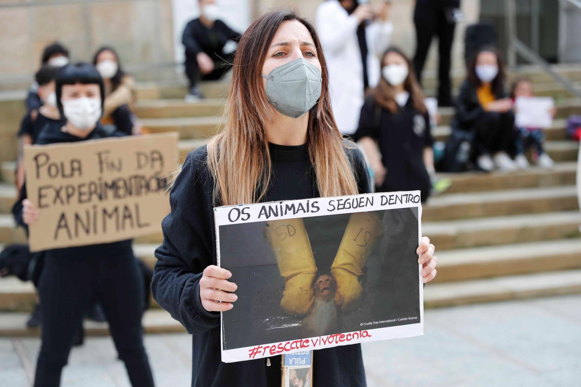 Vigo alza la voz contra la experimentación animal