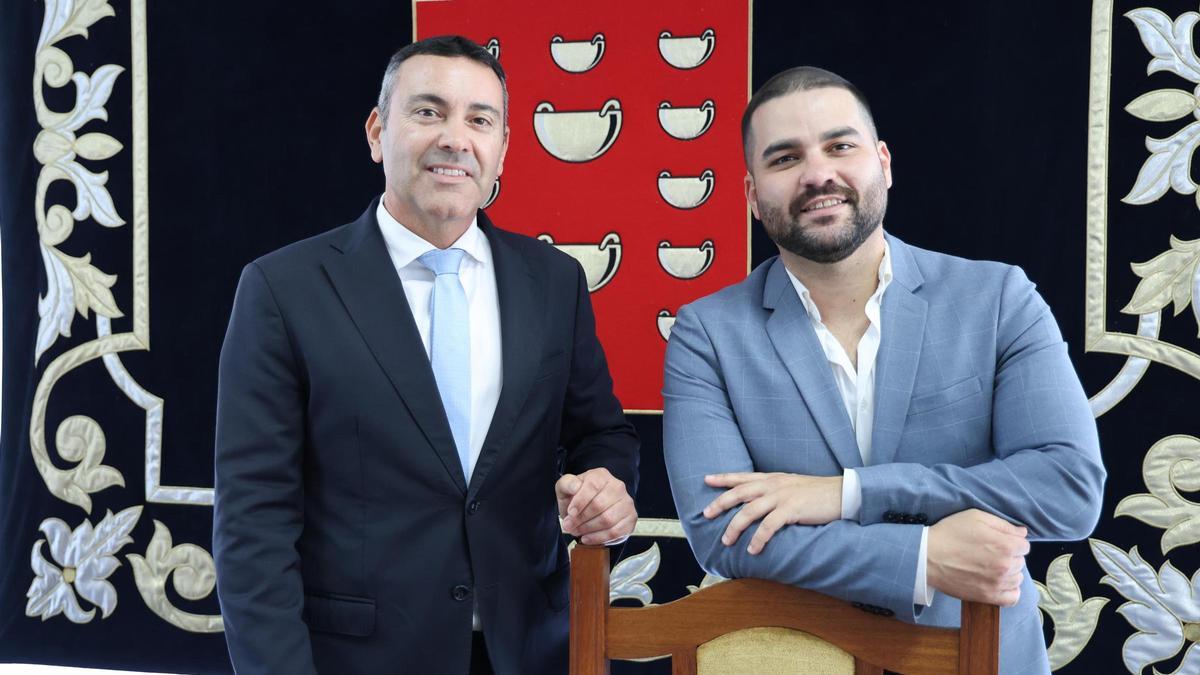 Oswaldo Betancort (izquierda) y Jesús Machín.