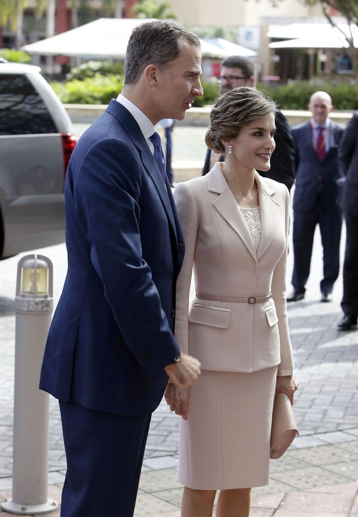 El Rey, Felipe VI, y la Reina, Letizia Ortiz, en San Juan (Puerto Rico)