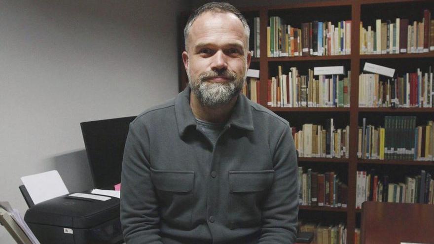 El médico y cooperante Raúl Incertis habló en Ourense, este martes, sobre su vivencia en Gaza.