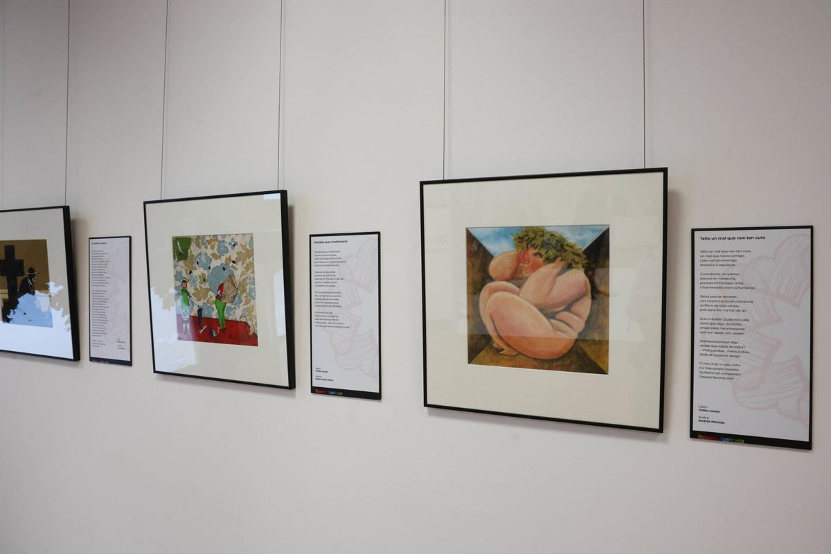 A Deputación leva a Vigo «Rosalía Ilustrada», unha exposición con 35 obras que reinterpretan a autora desde a arte gráfica