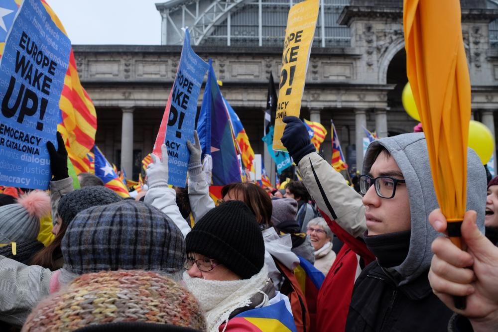 La manifestació de Brussel·les vista des de dins