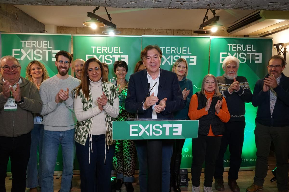 Tomás Guitarte, Teruel Existe, valora los resultados de las elecciones en Aragón 2026.