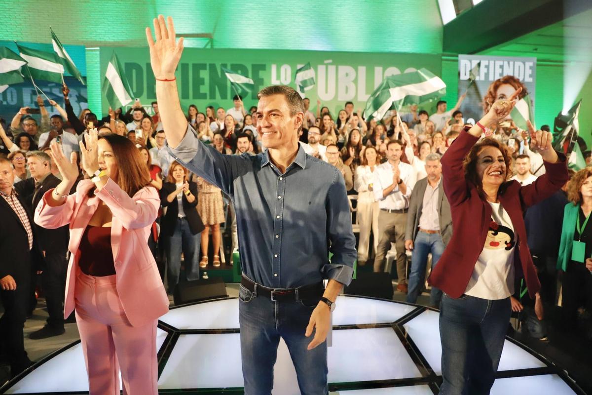 Sánchez y Montero arropan en un mitin al PSOE de Córdoba