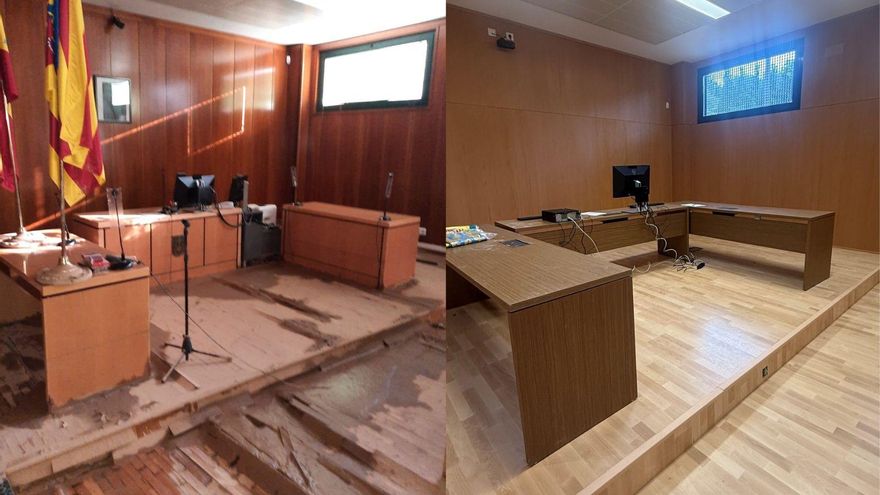 La sede judicial de Catarroja, restaurada y lista para acoger la instrucción de la dana