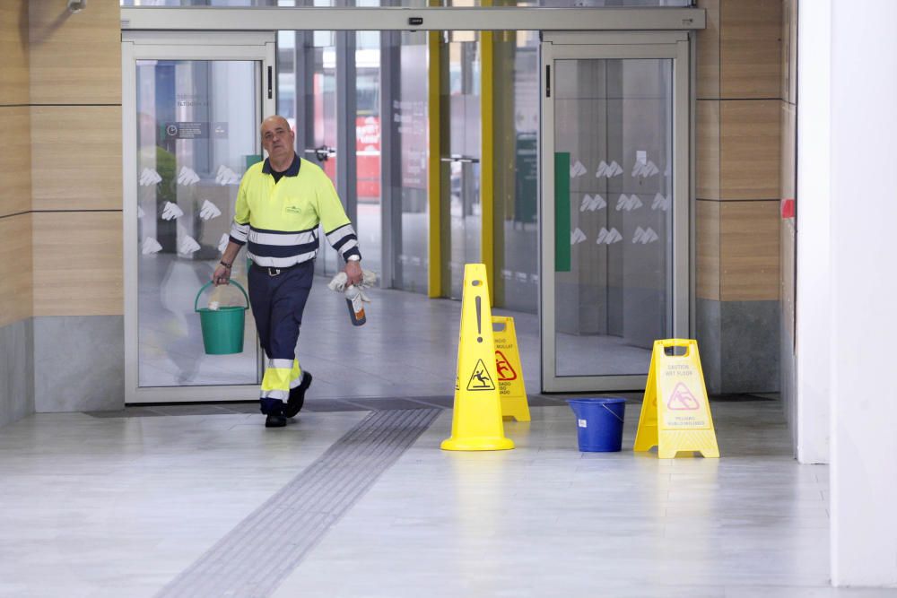 Les goteres tornen a l''estació del TAV de Girona