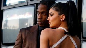 Travis Scott y Kylie Jenner, en Santa Mónica, el 27 de agosto.