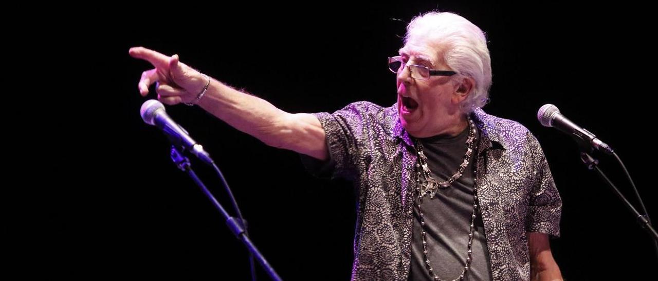 John Mayall, en un concierto en Vigo en 2017