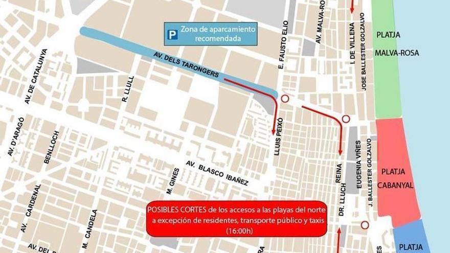 València blindada por el eclipse: calles cortadas y acceso restringido
