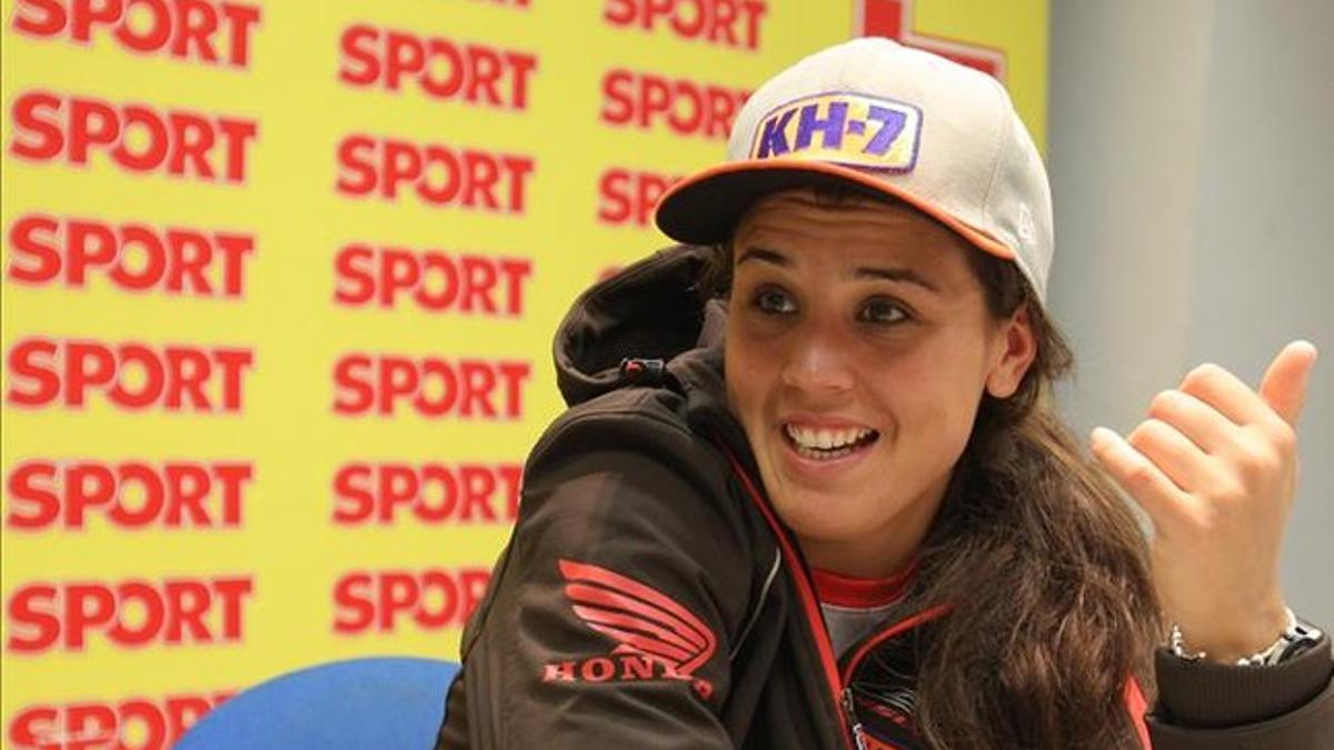 Laia Sanz, en su reciente visita a la redacción de Sport