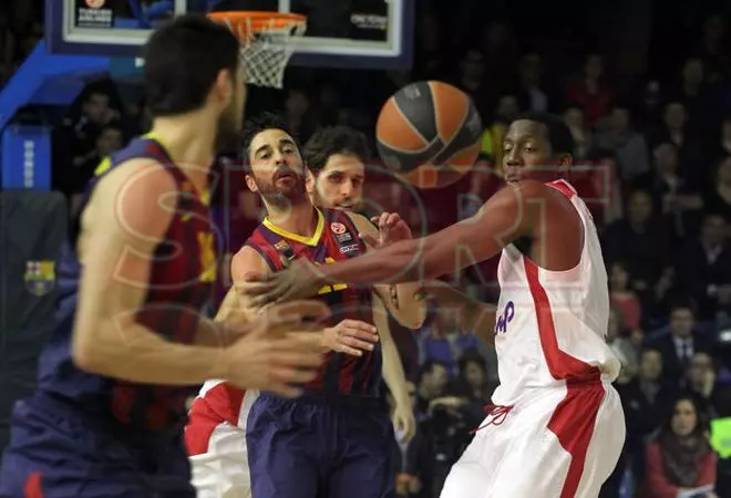 Las imágenes del Barça-Olympiacos