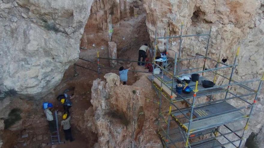 El yacimiento de Quibas, en Abanilla, a vista de dron