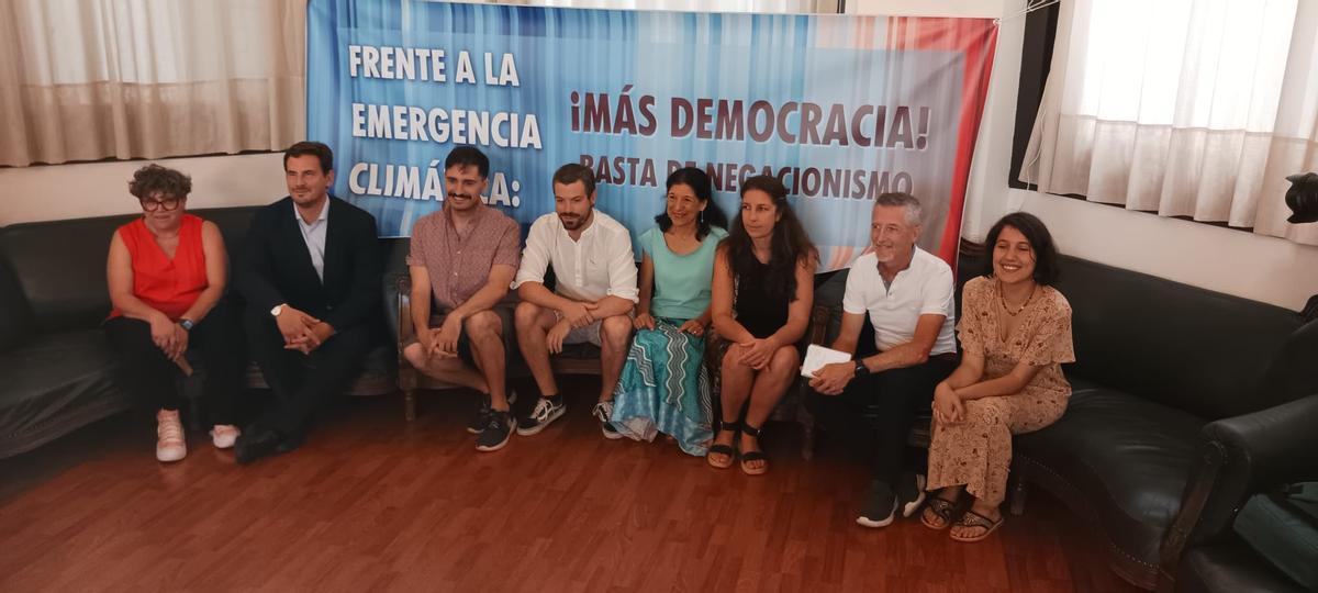 Los expertos, momentos antes de la rueda de prensa.