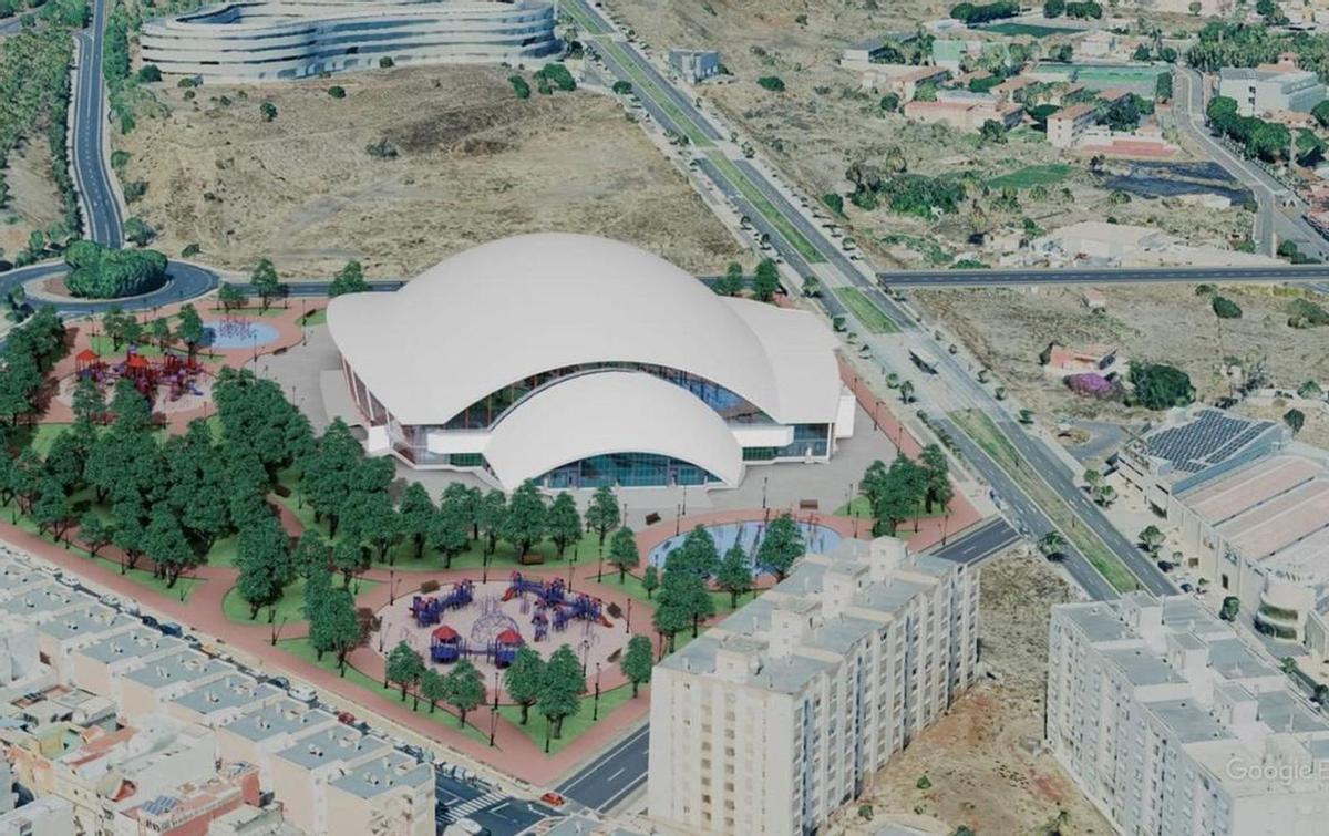 Infografía del gran pabellón municipal de Las Mantecas. | E. D.