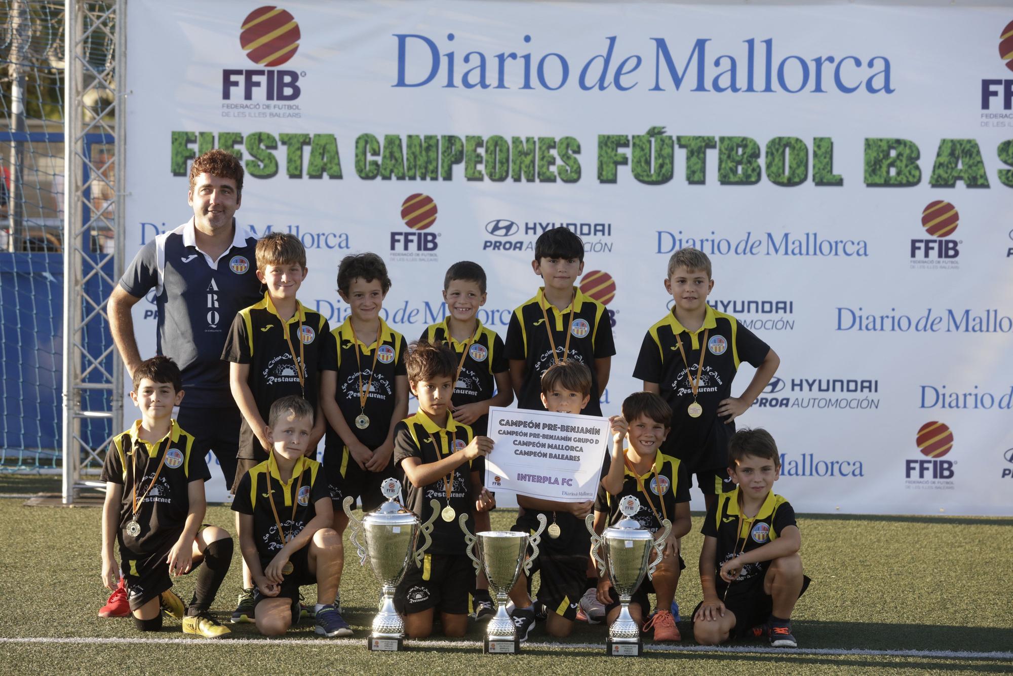 Interpla prebenjamín, campeón Grupo D, de Mallorca y de Baleares