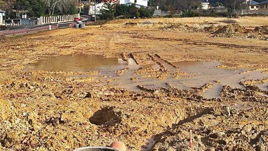 Zona donde estaba el viejo campo, demolido para las obras de Xaz.