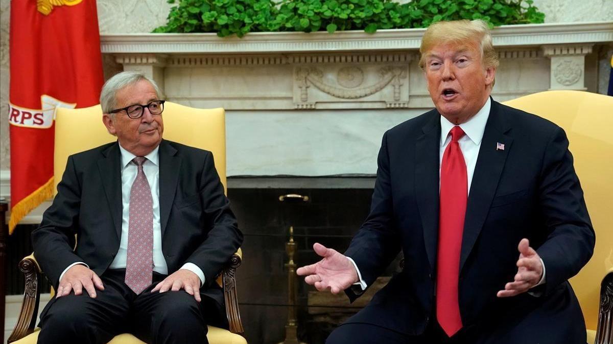 Trump y Juncker abordan las tensiones comerciales