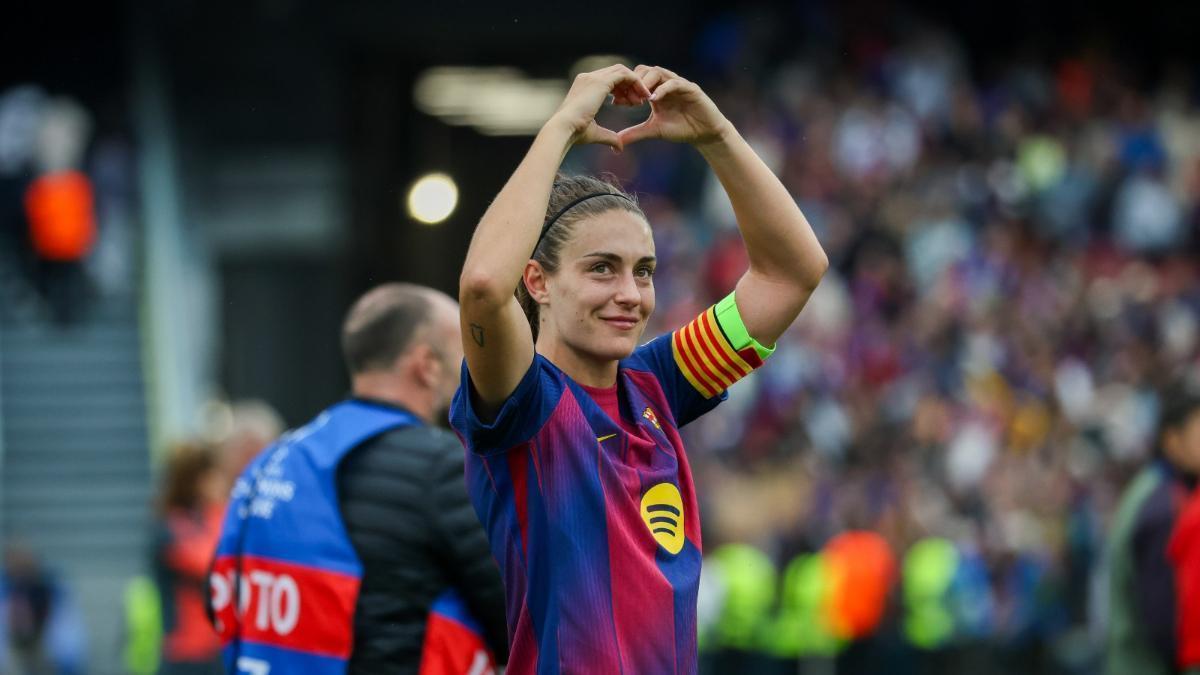 Alexia Putellas se emocionó tras el partido ante el Bayern en el Camp Nou en el que fue decisiva con un doblete