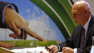 El conseller delegat de GSMA, John Hoffman, a la Fira de Barcelona.