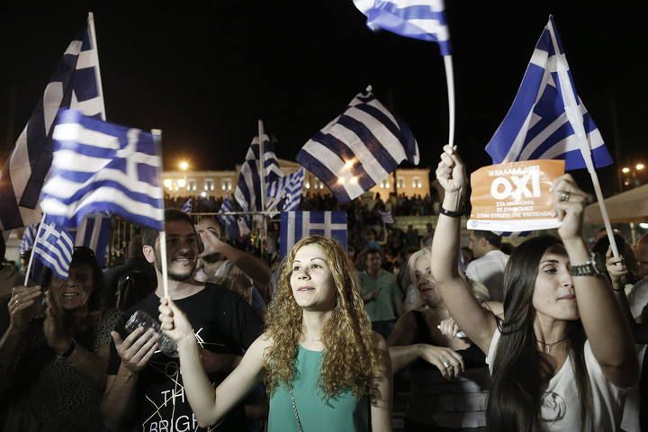 Grecia celebra la victoria del 'no' en el referéndum