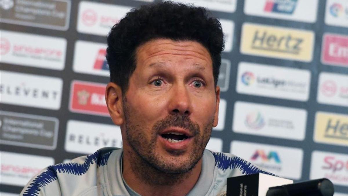 Simeone en rueda de prensa previa a la Supercopa