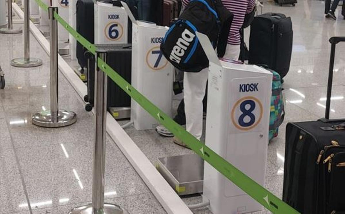 Así son los llamados "Kkiosk" en el aeropuerto de Palma.