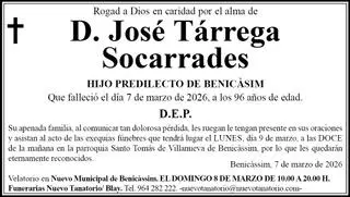 D. José Tárrega Socarrades