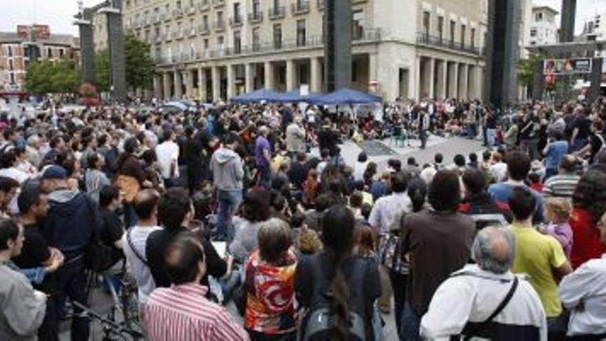 La protesta en Zaragoza crece y seguirá hasta la cita con las urnas