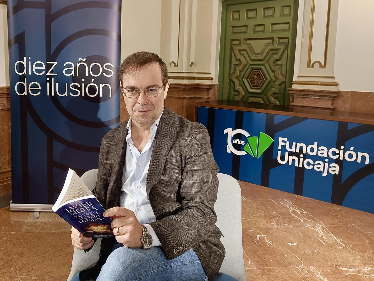 Javier Sierra, ayer en el Centro Cultural Fundación Unicaja
