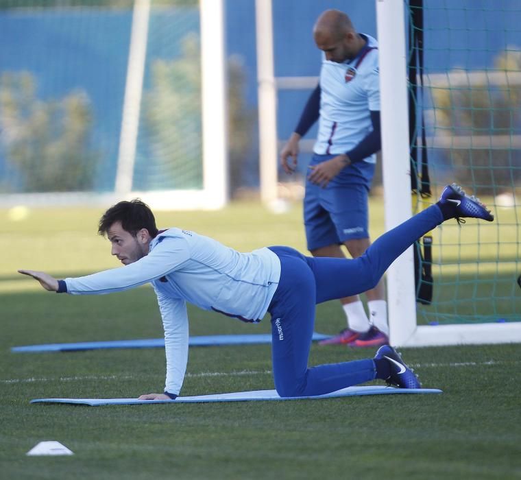 El entrenamiento del Levante UD