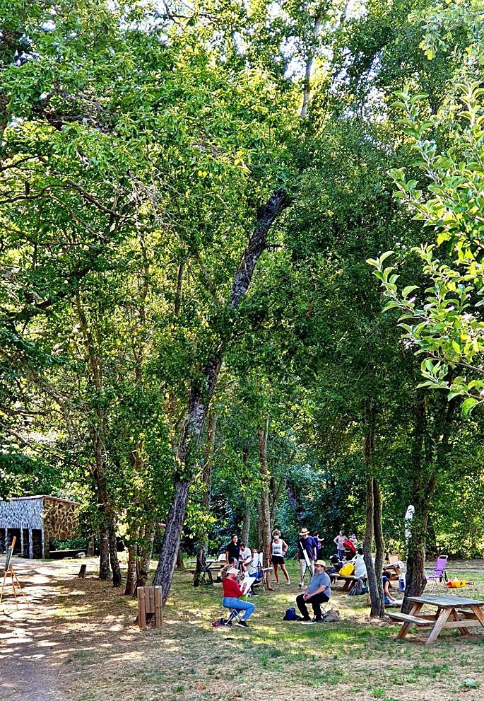 Espectacular bosque alistano, en Sejas, donde los pintores realizan sus obras. | Ch. S. 