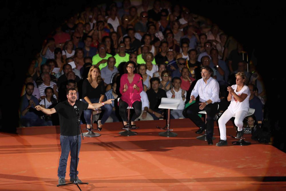 Primer acto de la campaña del 1-O