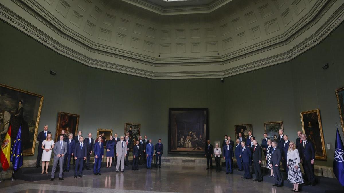 Los jefes de Estado y de Gobierno de la OTAN visitan el Museo del Prado.