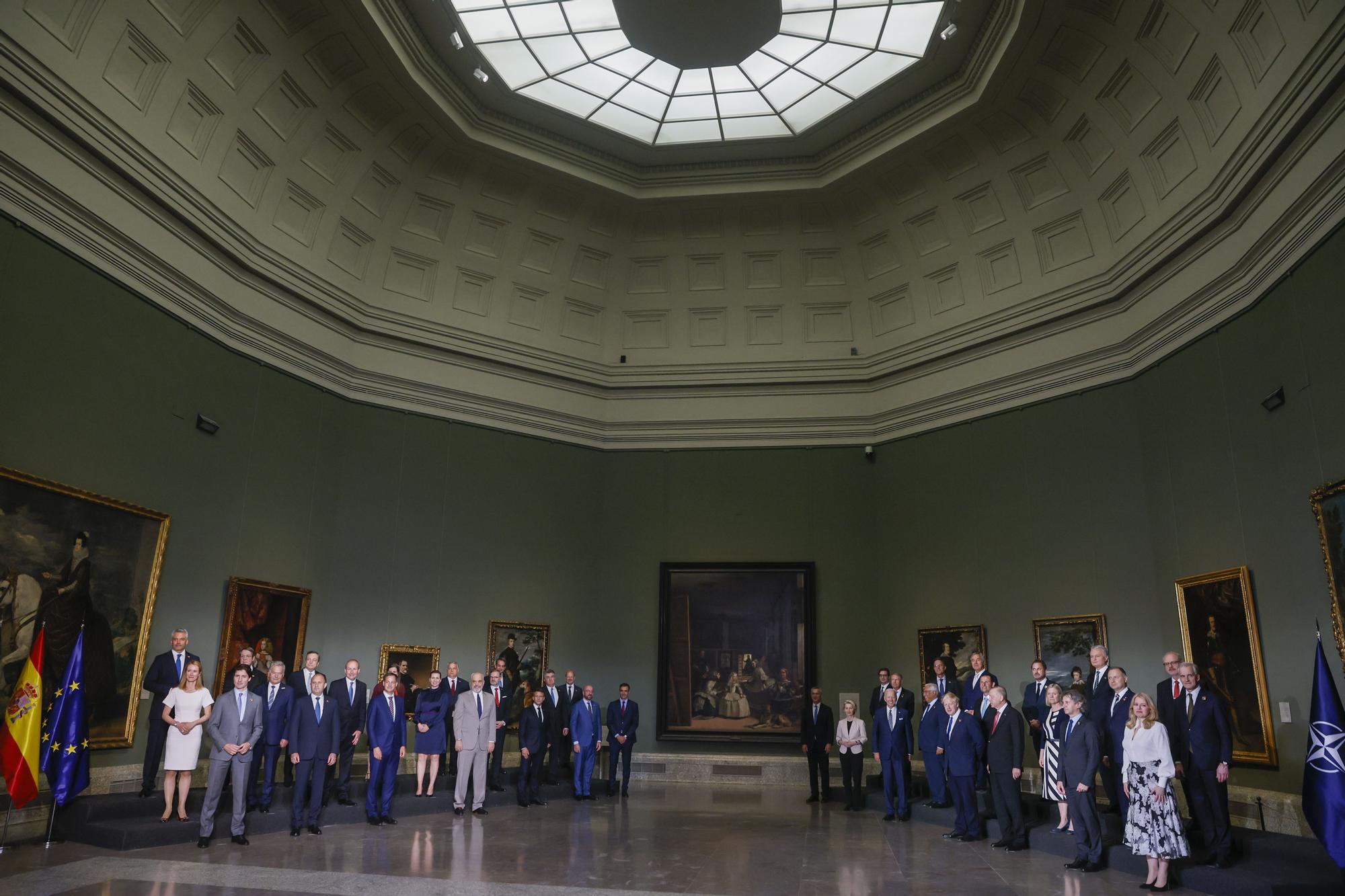 Los jefes de Estado y de Gobierno de la OTAN visitan el Museo del Prado