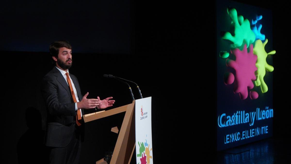 Juan García Gallardo, vicepresidente de la Junta, durante la presentación de la nueva marca turística 'Castilla y León Excelente' a finales de septiembre.